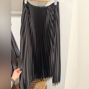 Mango Black Pleated Skirt